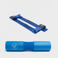 Uniforme combinatie van Tigrar blauwe lifting straps en barbell pad, beide voor maximale bescherming en ondersteuning.
