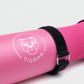 Roze Tigrar barbell pad detail, voor extra comfort tijdens zware hip thrust oefeningen.