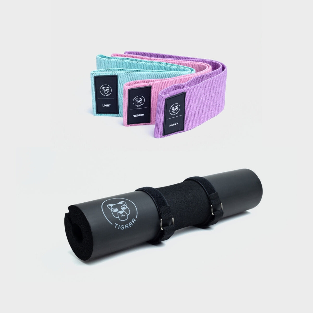 Barbell pad + booty bands - Glute lift duo