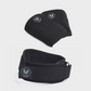 Zwarte Tigrar fitnessbundel: 7mm knee sleeves met stabiliteit en veelzijdige lifting belt.s