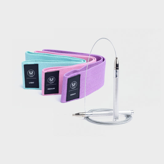Springtouw + booty bands - Cardio shape duo