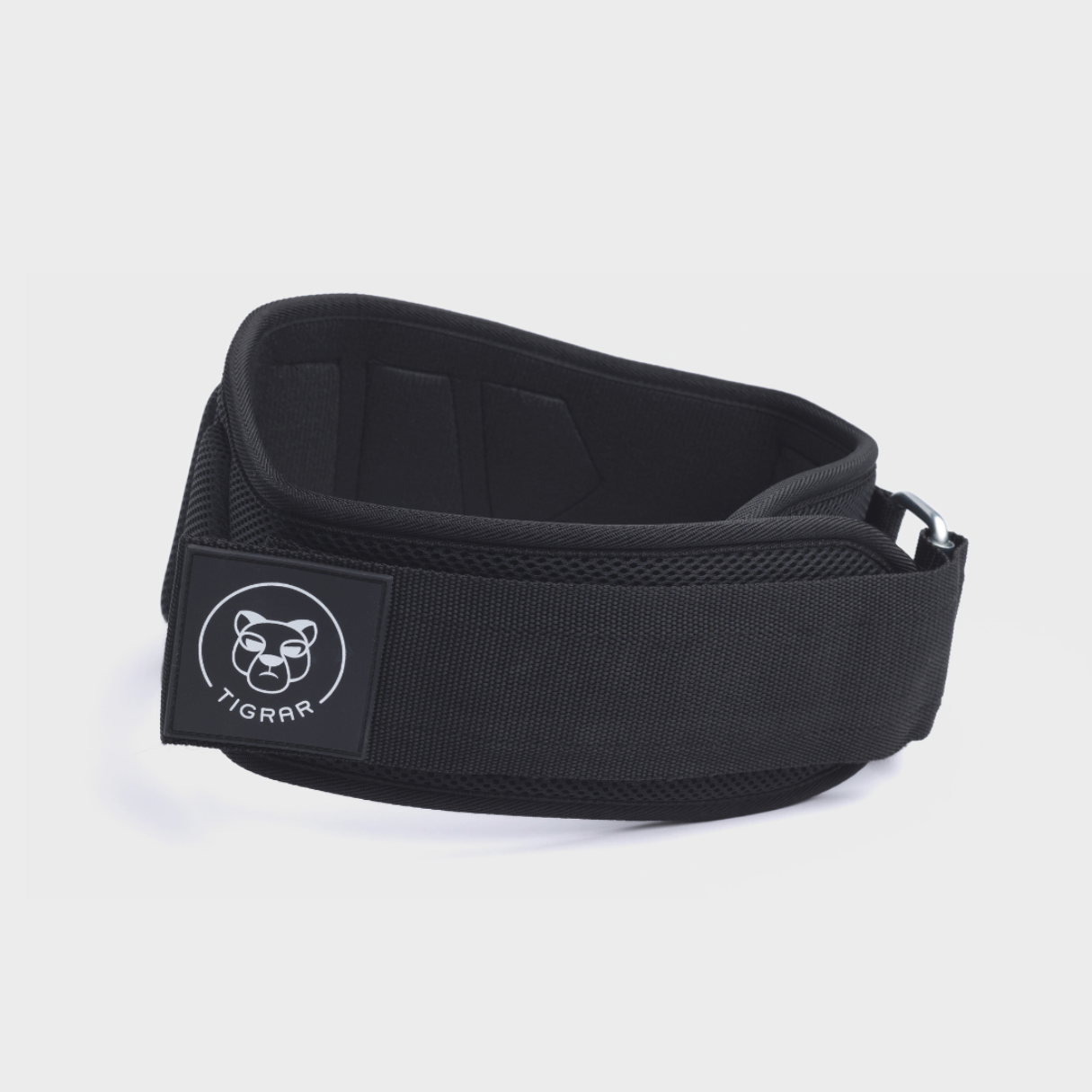 Tigrar gym belt, uitgerust met een stevige gesp en klittenband voor snelle aanpassingen, ideaal voor veilig en effectief trainen.